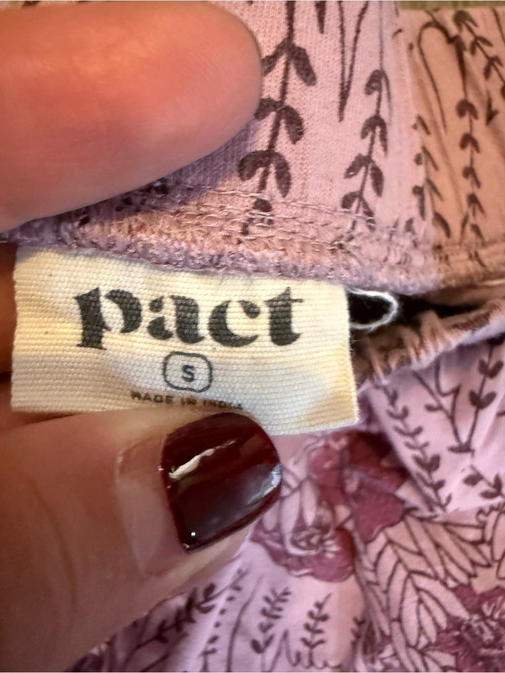 Pact Women's Staycation Sleep Pant in Garden Dreams - Picture 5 of 9
